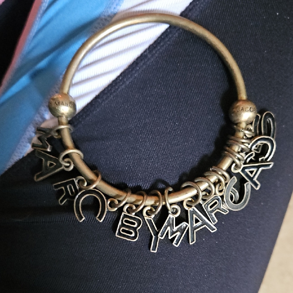 Marc by Marc Jacobs Gold Letter Charm Bracelet